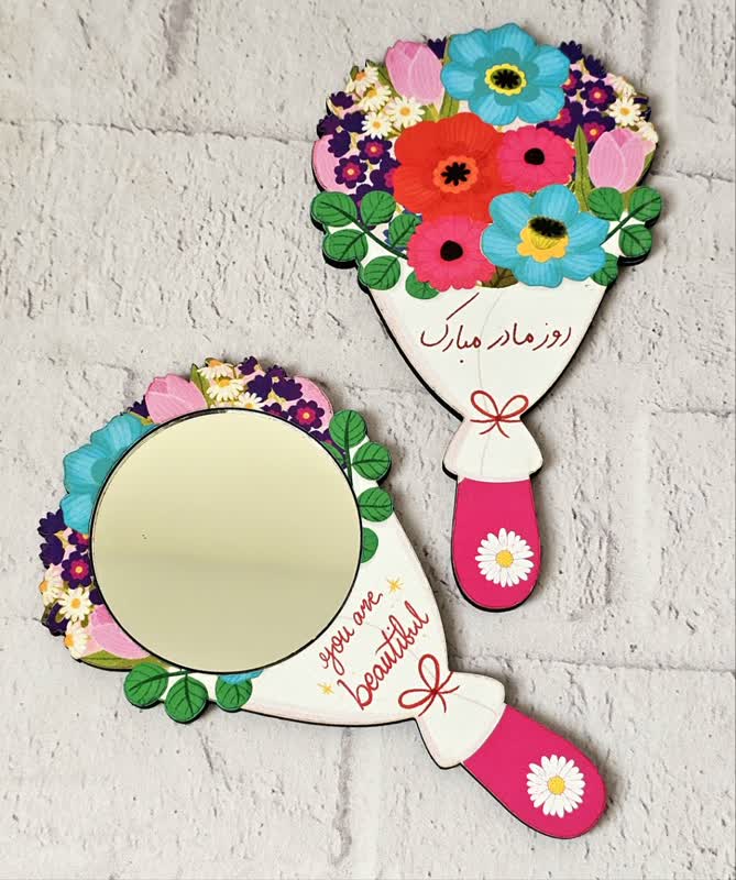 آینه دسته دار روز مادر