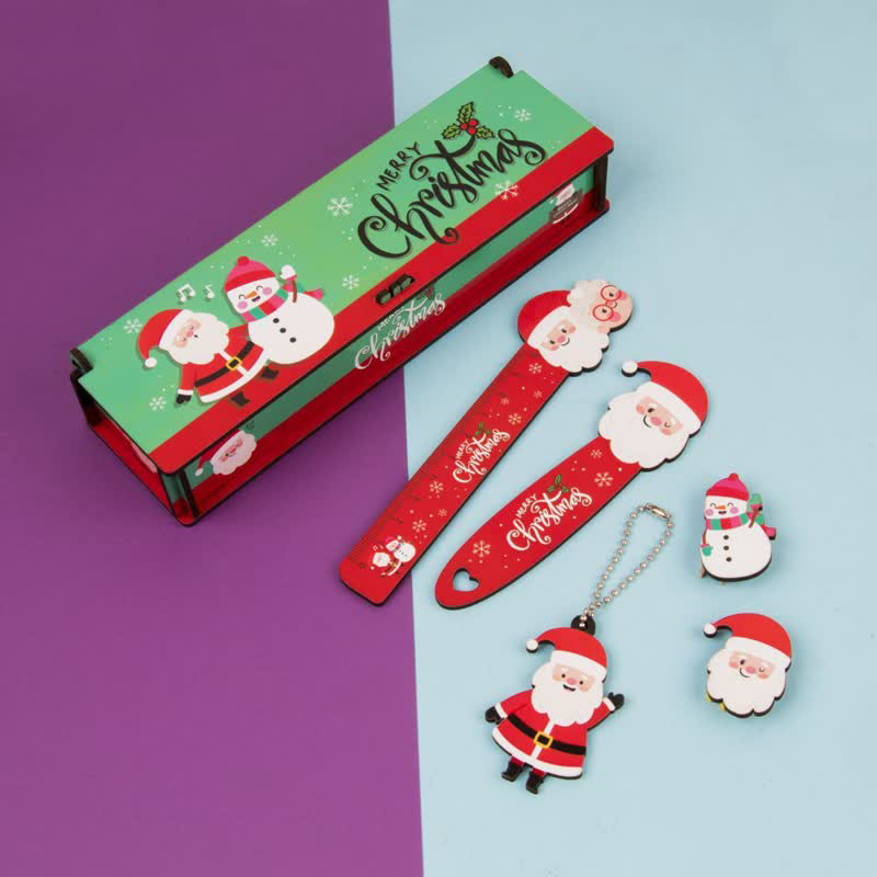 پک جامدادی چوبی کریسمسی