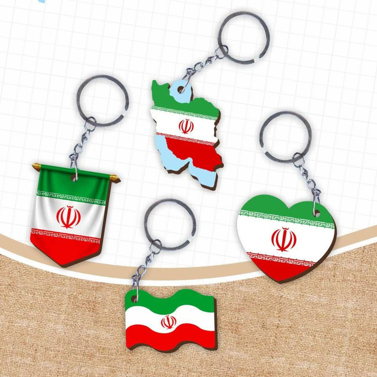 جاکلیدی چوبی پرچم ایران