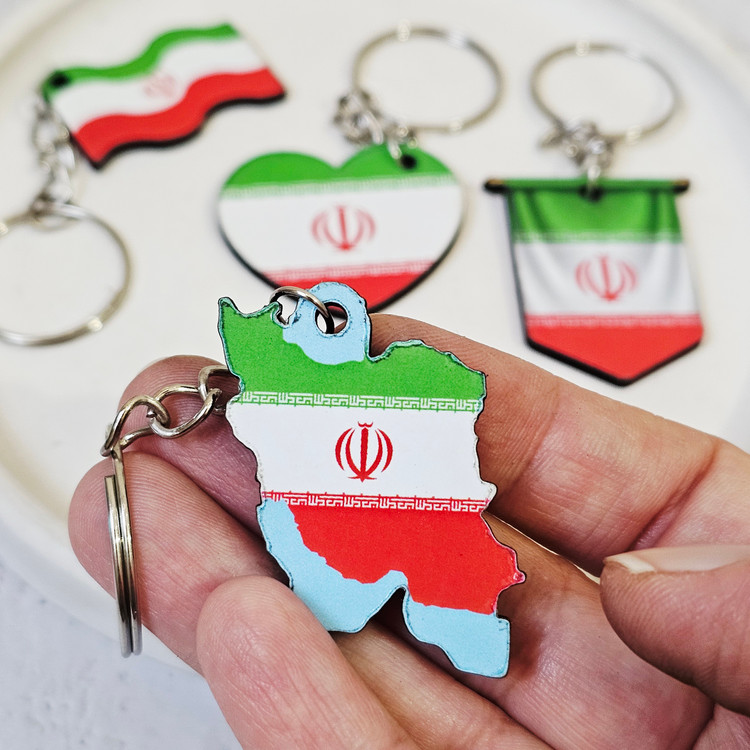 جاکلیدی چوبی پرچم ایران