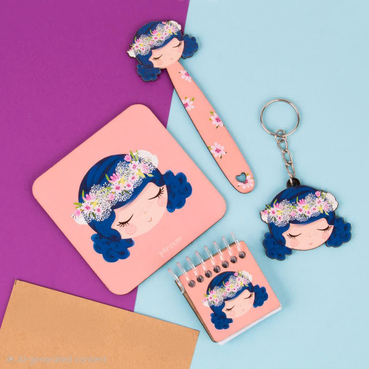 ست ۴ تکه کادویی دخترک